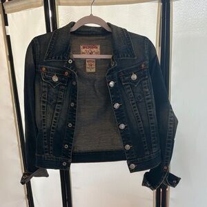 Levi's Dark Blue Denim Jacket with Silver Accents